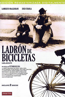 Portada de Ladrón de bicicletas (Ladri di biciclette)